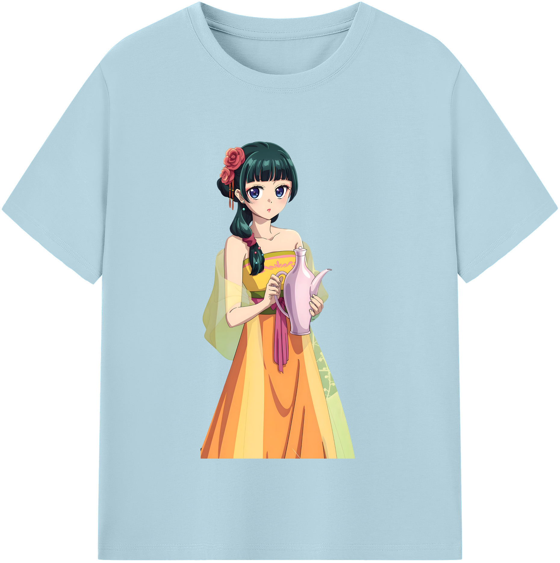（画像用） 薬屋のひとりごと The Apothecary Diaries 綿100％半袖Tシャツ（フロントプリント）